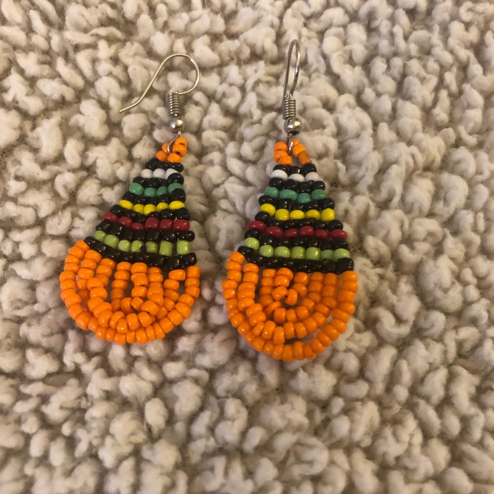 Beaded South African earrings